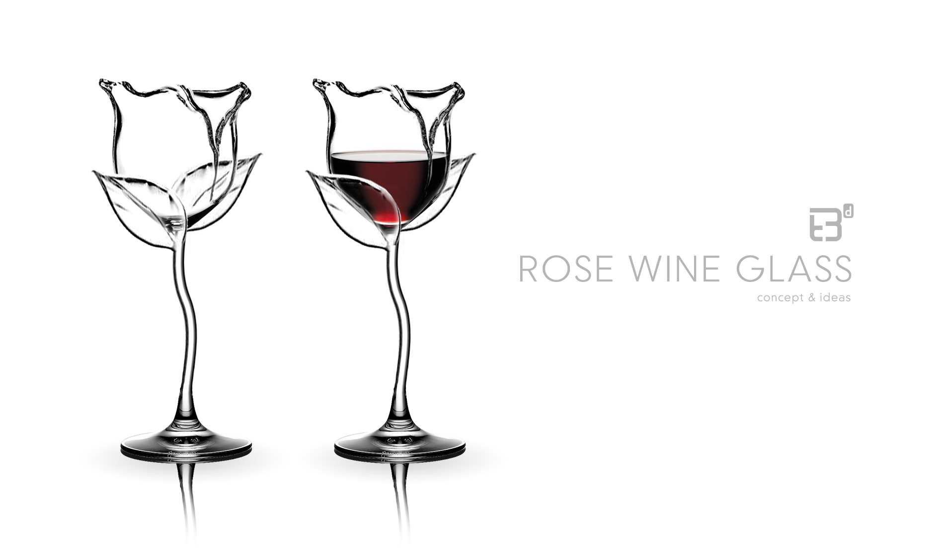 玫瑰紅酒杯 Rose Wine Glass Detail