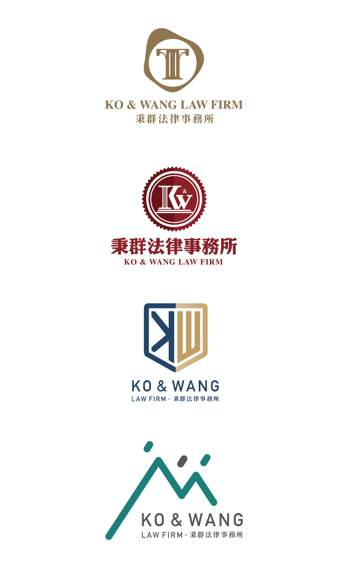 秉群律師事務所 Ko & Wang Law Firm Logo Detail